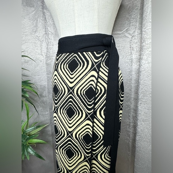 NWT Tanya Taylor Candace Geo-Jacquard Print Midi Skirt in Cream & Black Sz XS - Picture 6 of 13